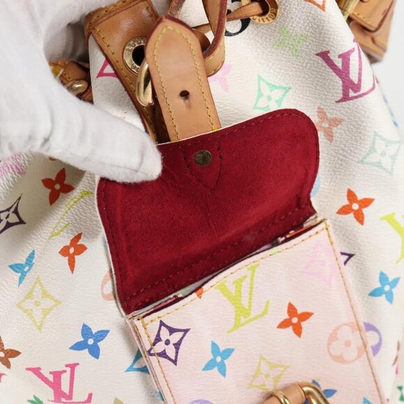 LOUIS VUITTON Monogram Multicolor Petit Noe Bag White M42229 LV Auth 121428AM - Picture 13 of 16